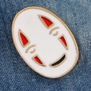 No Face Pin Brooch
